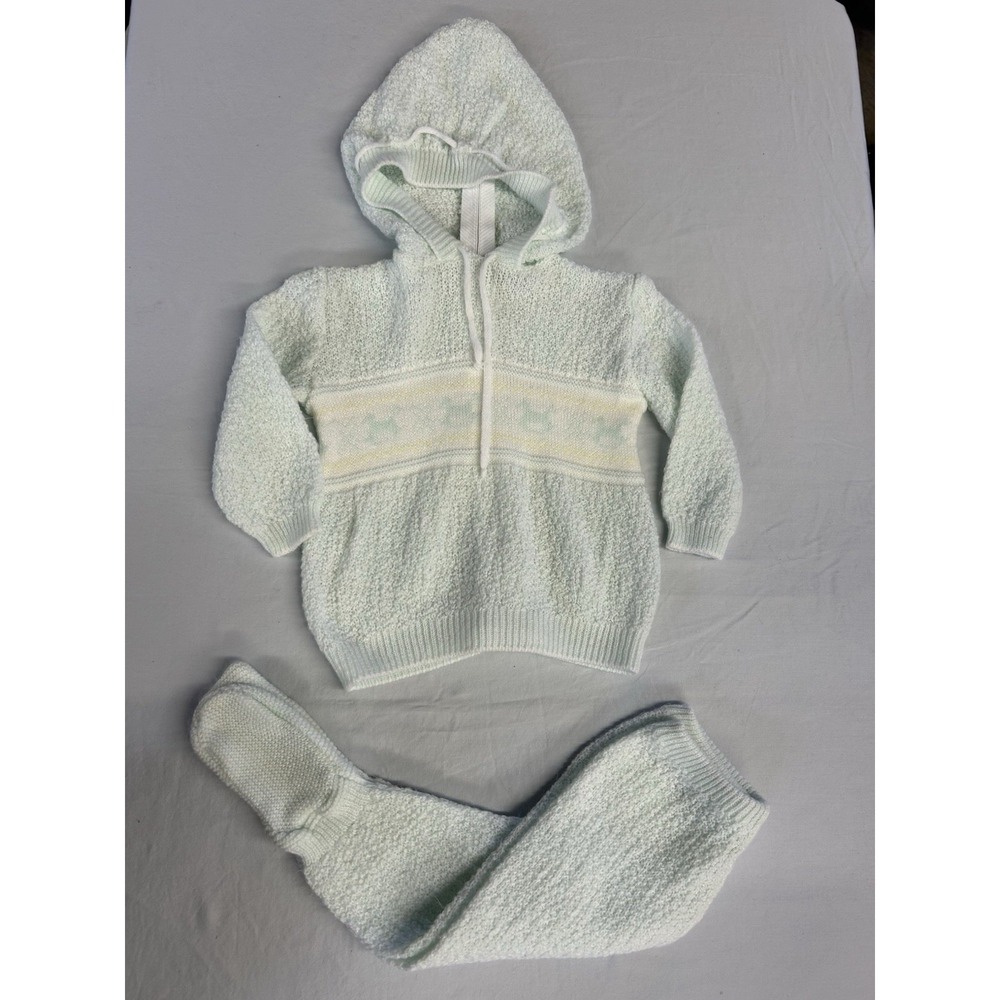 Vintage Baby Kisses Baby Outfit Sweater Pants Size 6 - 9 Months VTG